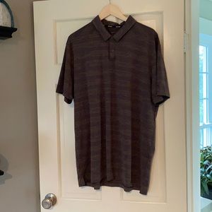 Grey Nike golf polo, dri fit